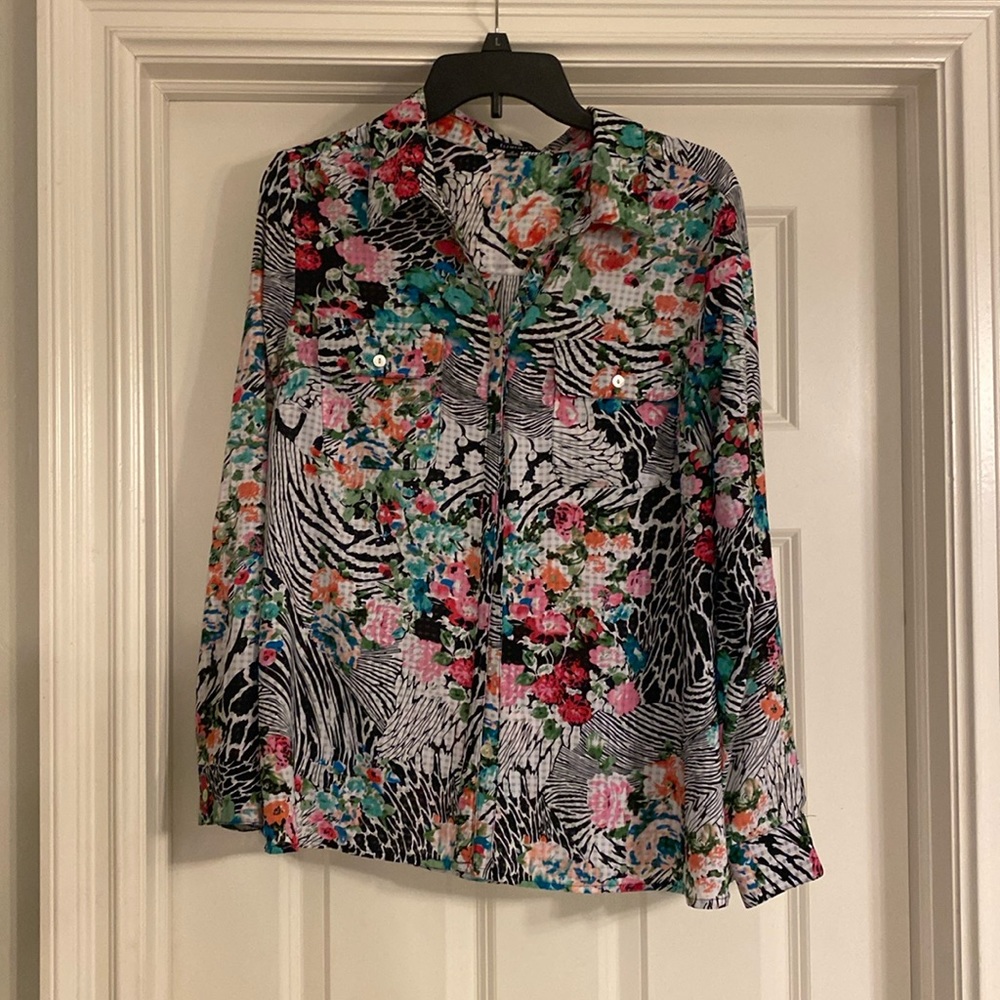 Elements blouse multi color size medium